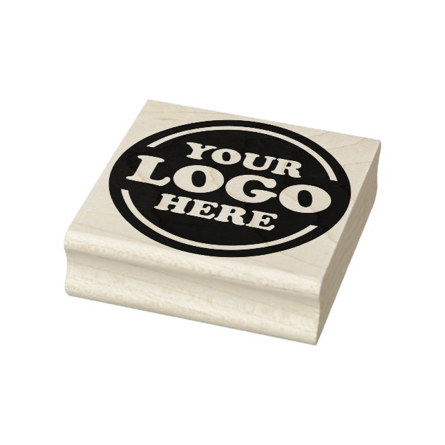 Business Company Round Logo Promo Rubber Stamp (Stamp)