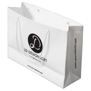 Business Company website Personalised Logo Large Gift Bag