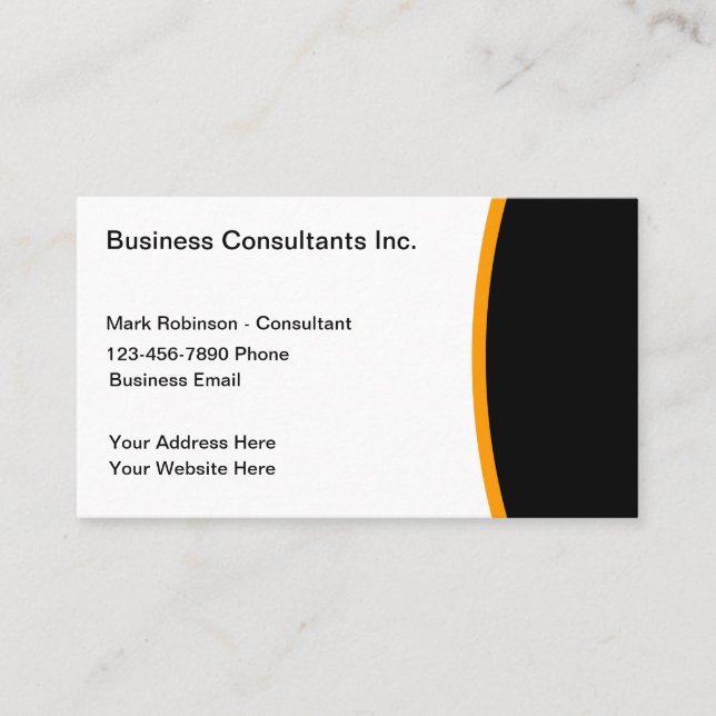 Business Consultant Business Card (Front)