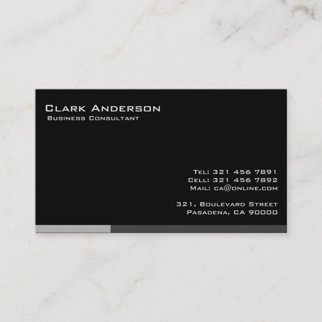 Business Consultant - Business Cards (Front)