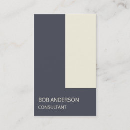 Business Consultant Geometric Modern Indigo Card