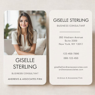 Business Consultant Professional Photo Card
