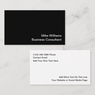 Business Consultant Simple Business Cards