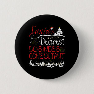 Business Consultant Xmas Job Cute Christmas 6 Cm Round Badge