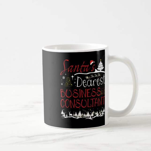 Business Consultant Xmas Job Cute Christmas  Coffee Mug (Right)