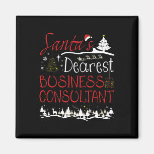 Business Consultant Xmas Job Cute Christmas  Magnet