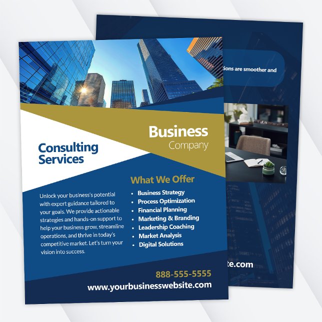 Business Consulting Corporate Flyer Template (Creator Uploaded)