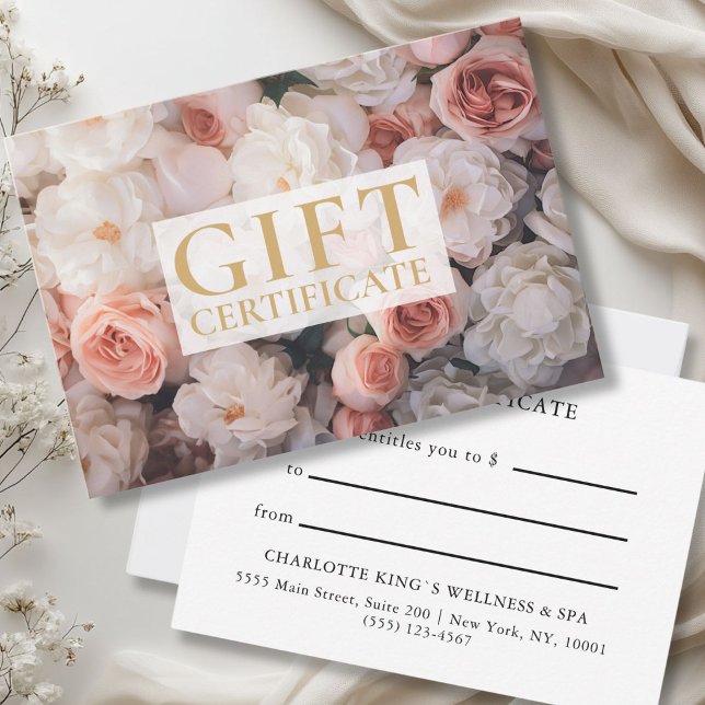 BUSINESS CONTROL CERTIFICATE | | Floral | (CUSTOM GIFT CERTIFICATE  | Floral |)
