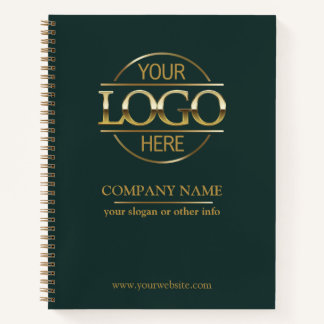 Business Corporate Company Logo Green Promotional  Notebook