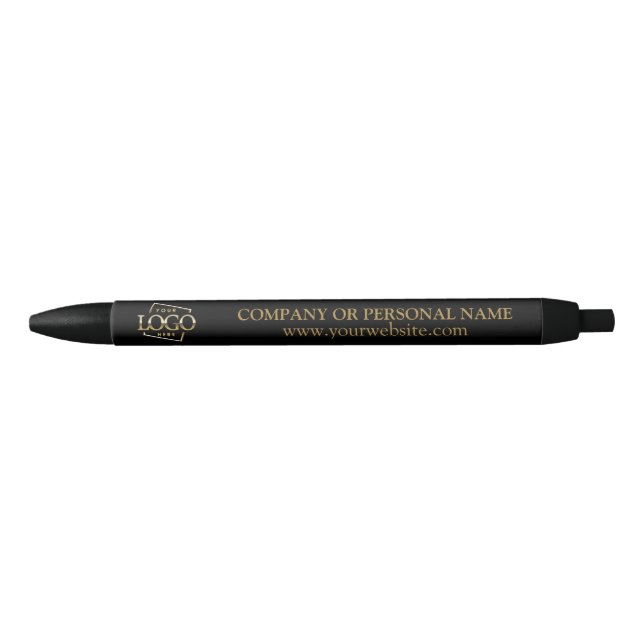 Business Corporate Company Logo Promotional Gift Blue Ink Pen (Front)