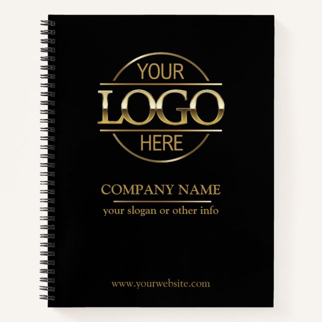 Business Corporate Company Logo Promotional Gift Notebook (Front)