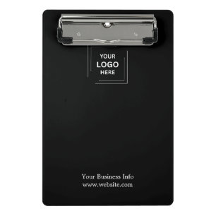 Business Corporate Company Minimalist Custom Logo Mini Clipboard