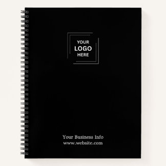 Business Corporate Company Minimalist Custom Logo Notebook
