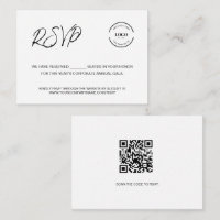 Business Corporate Event RSVP website QR CODE
