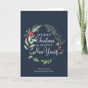 Business Corporate Holiday New Year Christmas Card