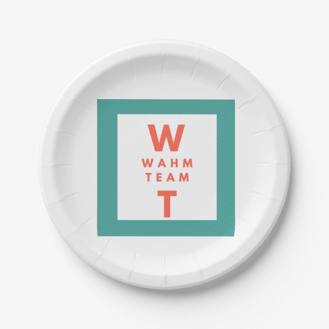 Business Corporate Logo Professional Paper Plate (Front)