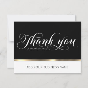 Business Corporate Thank You Gold Black   Add LOGO