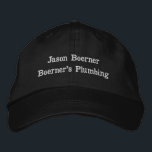 Business Crafter Baseball Black Embroidered Hat<br><div class="desc">Business Crafter Baseball Black Embroidered Hat.  Choose your colour hat and the colour of the tread.</div>