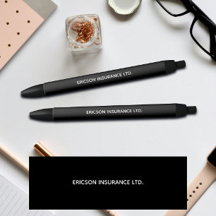Business Custom Corporate Add Company Name Black Ink Pen