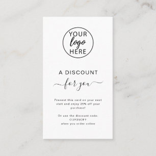 Business Custom Logo Discount Card