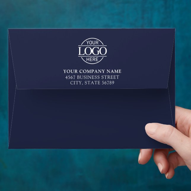 Business Custom Logo Professional Return Address Envelope (Hand)