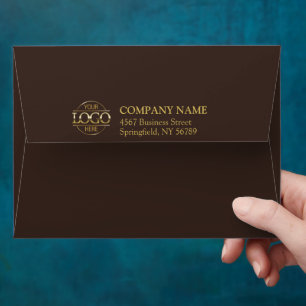 Business Custom Logo Professional Return Address Envelope