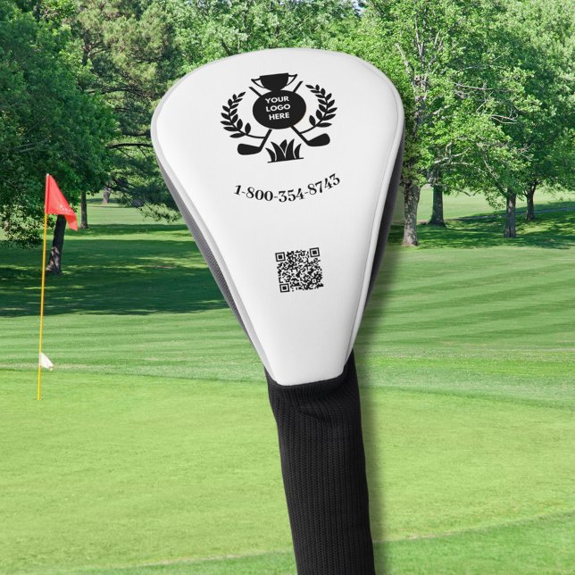 Business Custom Logo QR Code Phone Branded  Golf Head Cover (Creator Uploaded)