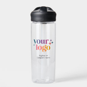 Business Custom Minimal Logo Water Bottle