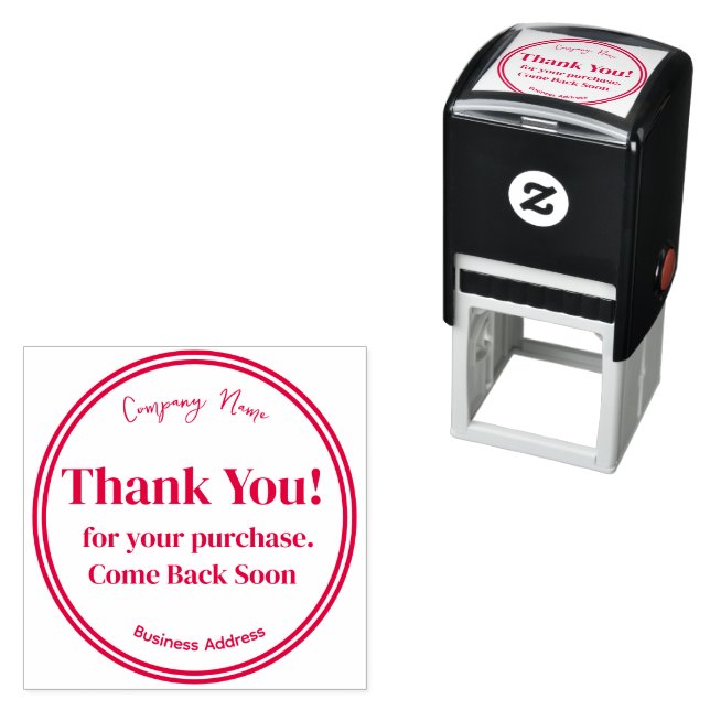 BUSINESS CUSTOMIZABLE THANK YOU . RUBBER STAMP (In Situ)
