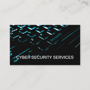 Business Cyber Security Services Business Card