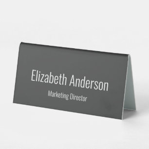 Business Dark Grey White Employee Name Job Title