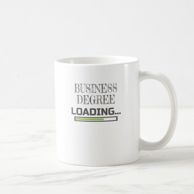 Business Degree Loading Business School Major Gift Coffee Mug (Right)