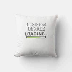 Business Degree Loading Business School Major Gift Cushion