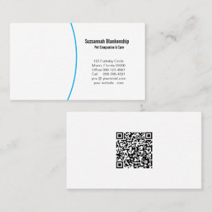 Business Details with QR Code & Custom Photo  Business Card