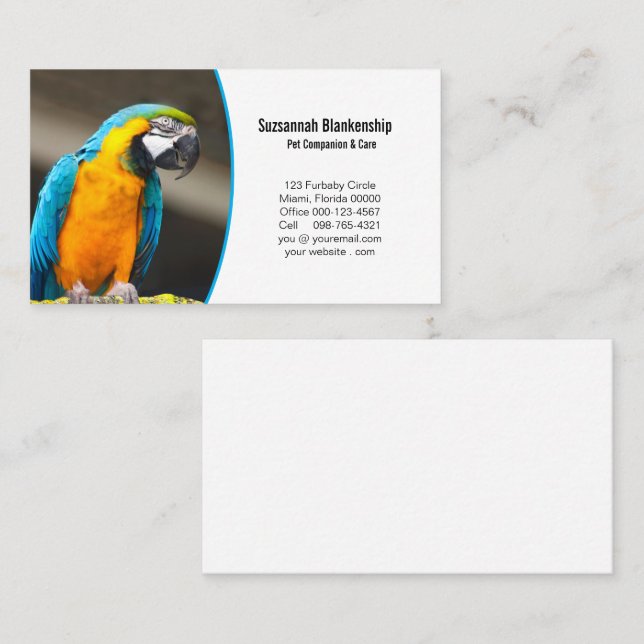 Business Details with QR Code & Custom Photo  Card (Front/Back)