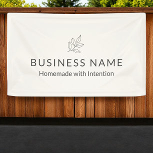 Business Display Neutral Botanical Minimalist  Banner