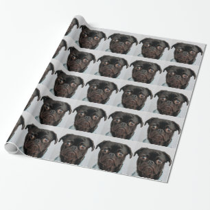 business dog wrapping paper
