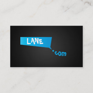 Business Dot Com Aqua Business Card