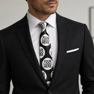 Business Double Sided Custom Logo Neck Tie