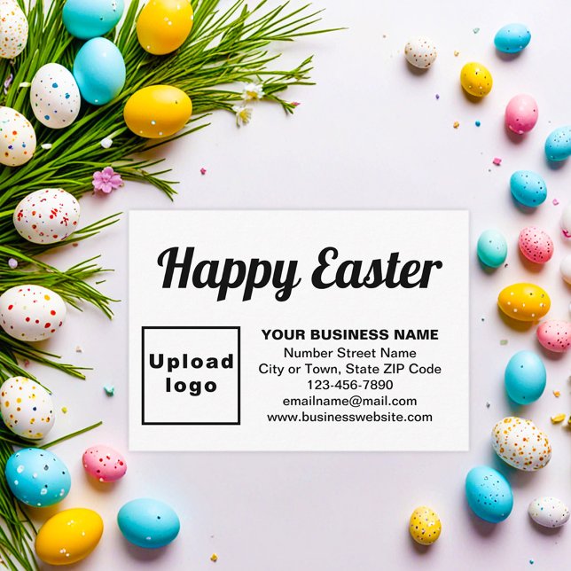 Business Easter Greeting on White Enclosure Card (Business Easter greeting on white enclosure card)