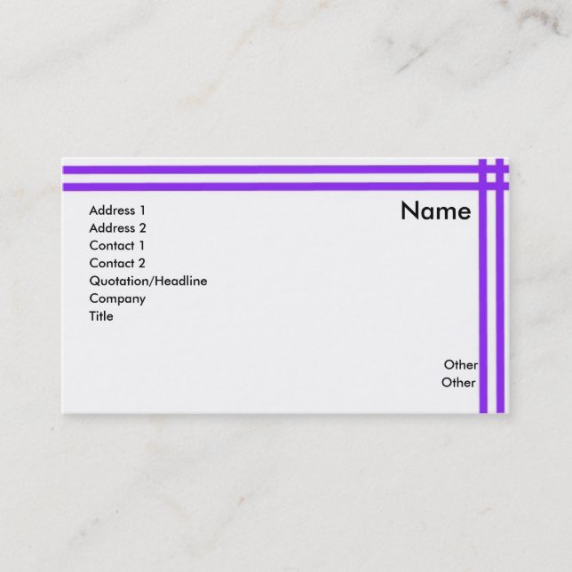 Business Elegant Card (Front)