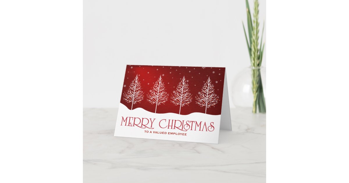 Business Employee Appreciation Christmas Greetings Holiday Card Zazzle Co Uk