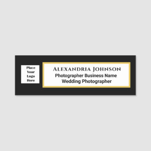 Business Employee Name Job Title Logo Custom Name Tag