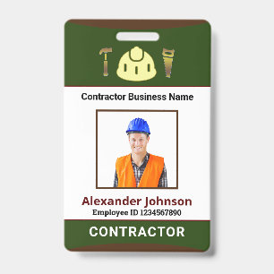 Business Employees Logo ID Identification Card Badge