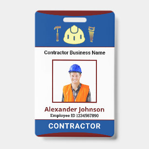 Business Employees Logo ID Identification Card Badge