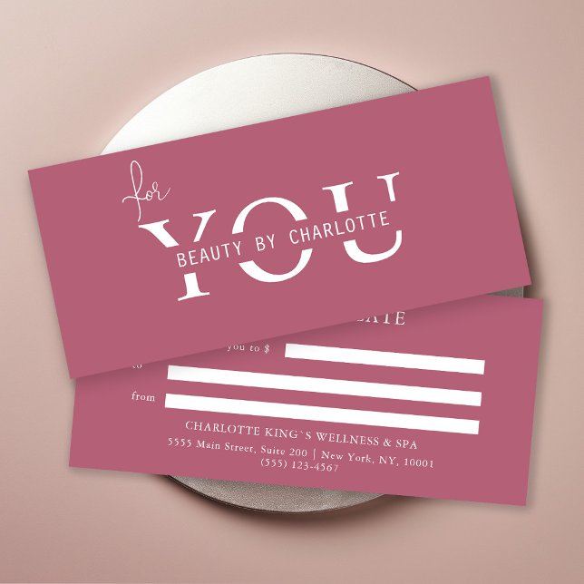 BUSINESS ENTITY CERTIFICATE (Personalized, BUSINESS GIFT CERTIFICATE! Berry & White, modern, minimal with a luxury touch.
)