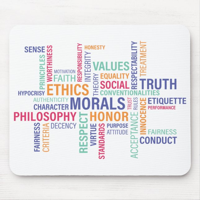 "Business Ethics" Mouse Mat (Front)