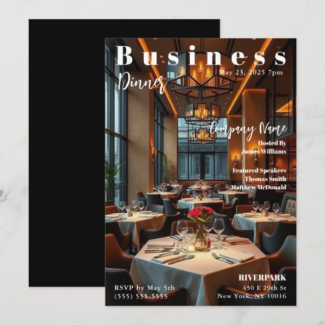 Business Event Invitation (Front/Back)