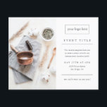 Business Event Minimalist Professional Photo Flyer<br><div class="desc">A simple modern photo business event invitation featuring clean typography and minimal layout. Click the edit button to customize this design with your business photo and details.</div>