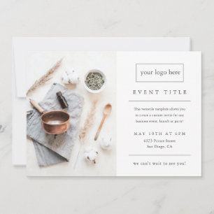 Business Event Modern Professional Photo Invitation